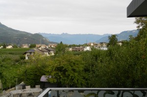 Blick vom Balkon