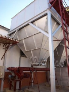 Jetzt kommen sie in ein Silo