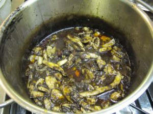Das wird: Sepia in eigener Sauce.