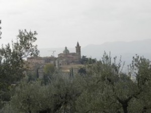 Blick auf Trevi.