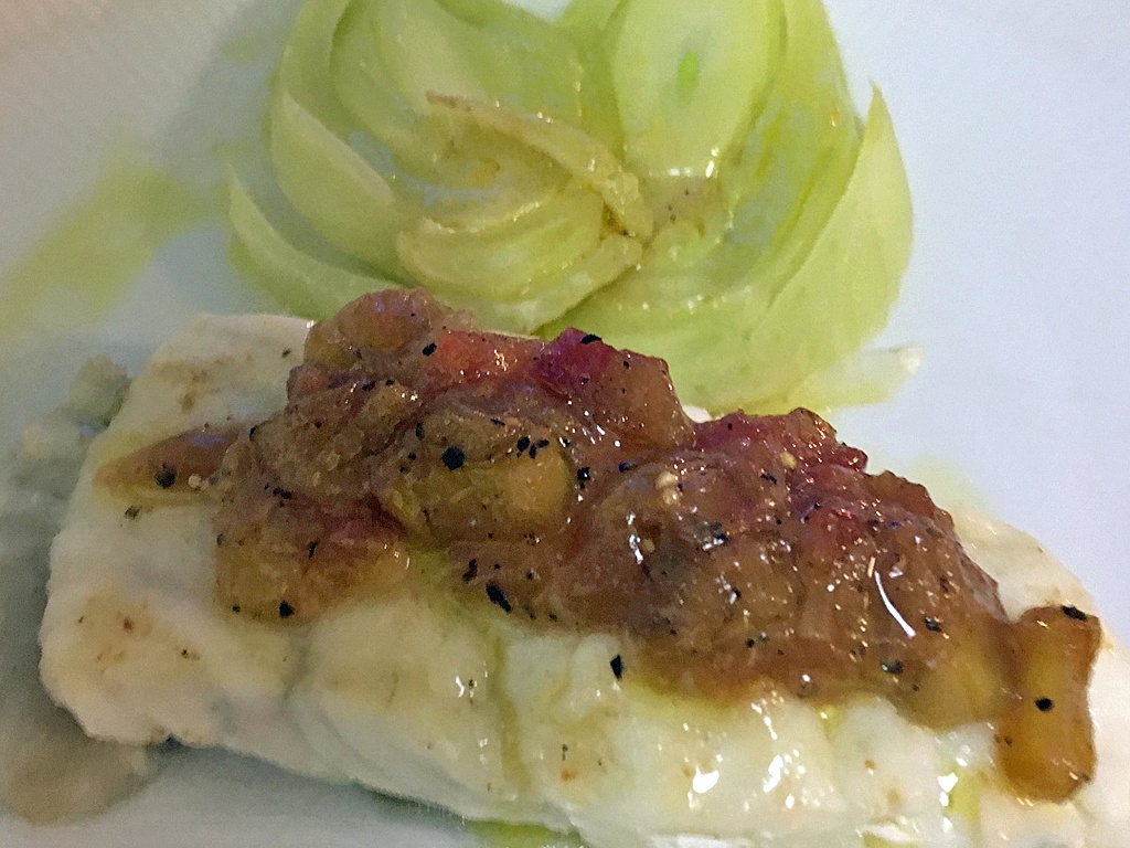 Steinbutt mit Rhabarber-Vinaigrette und Fenchel – mediterrane ...