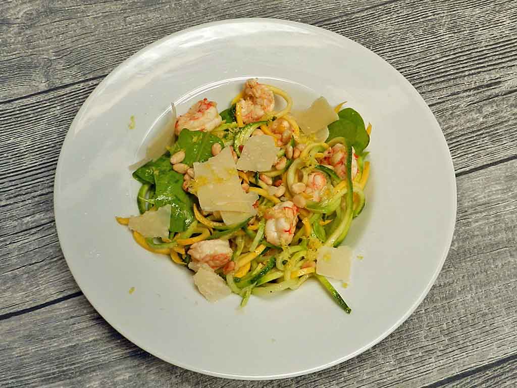 Statt Pasta: sommerliche Zoodles.