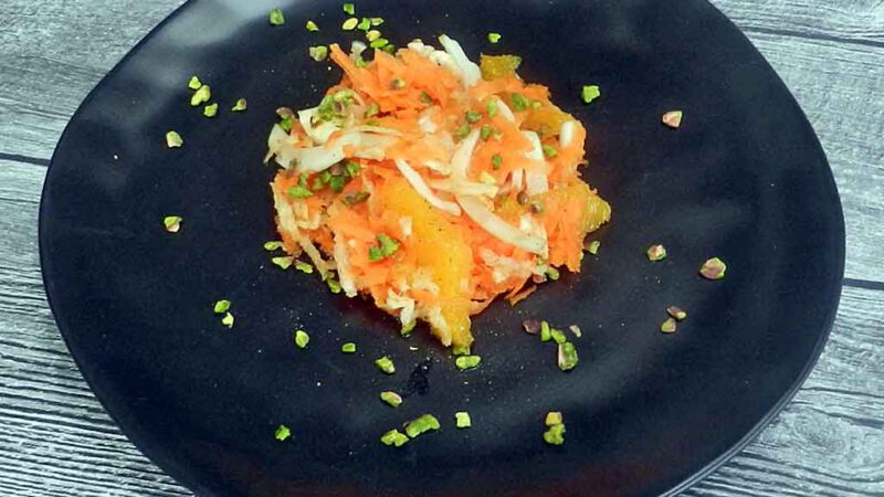 Knackig: Karottensalat mit Fenchel und Orangen.