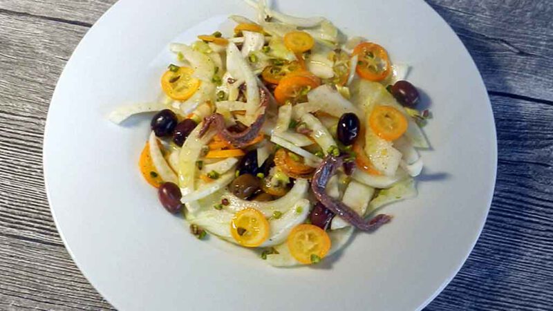 Hat Suchtfaktor: Fenchel-Kumquat-Salat mit Sardellen.