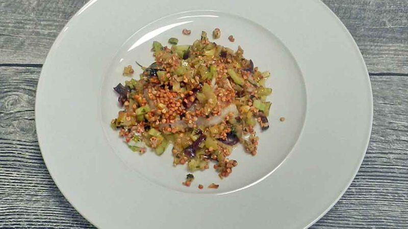 Knackig: Kabeljau mit Buchweizen-Crumble